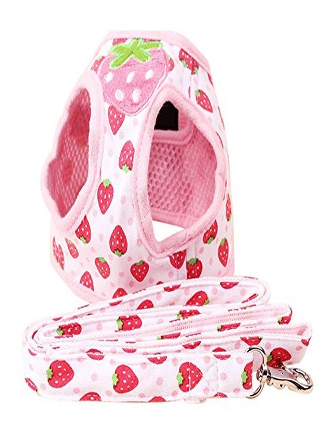 Nema NM Nema Strawberry Printed Adjustable Dog Vest Harness - L - Image 2